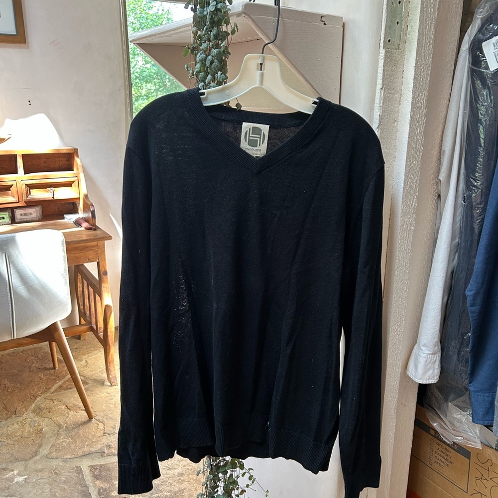 Hemp V Neck Sweater XL